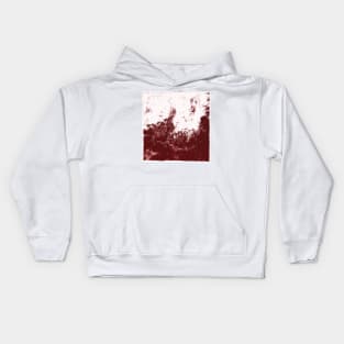 Citywave through Window in Maroon and Cranberry with White foam Kids Hoodie